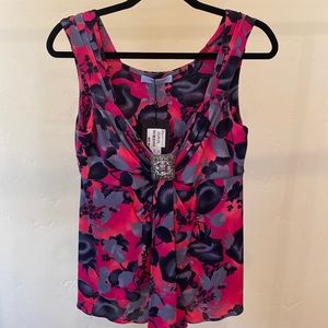 Blumarine top made in Italy. Pink & black size 46 Euro/ XL/2XL.